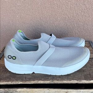 OOFOS gray / Green Slip-On Footwear